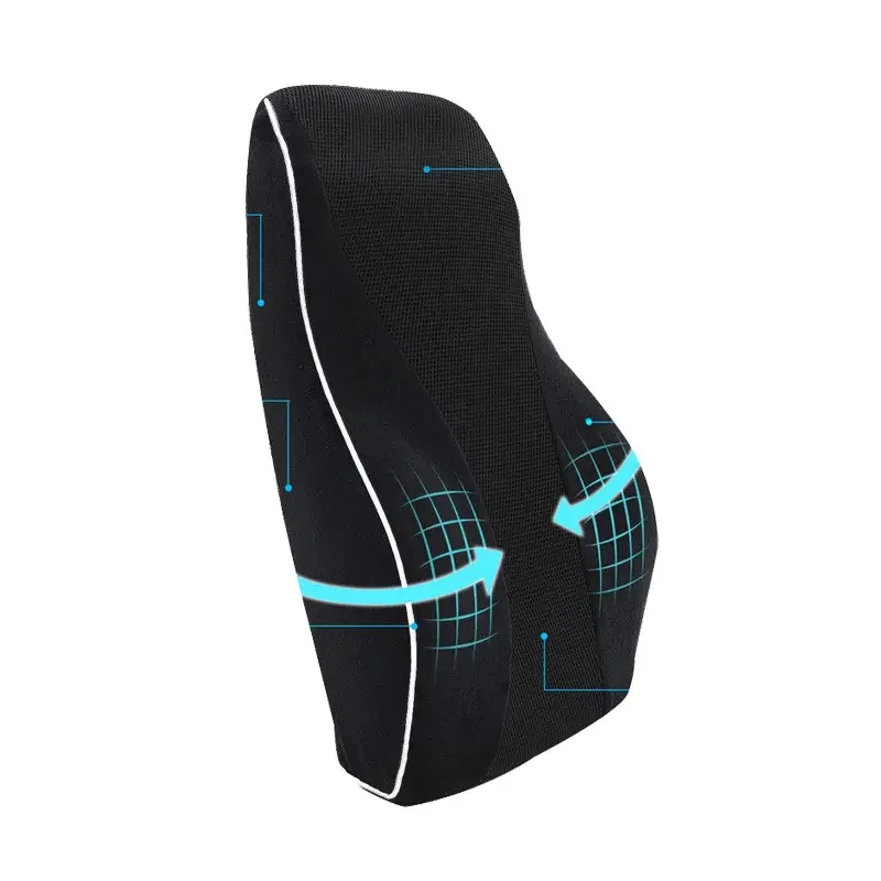 Smart Library High Quality Slow Rebound Back Cushion Memory Foam Lumbar Support Pillow For Office Chair Back