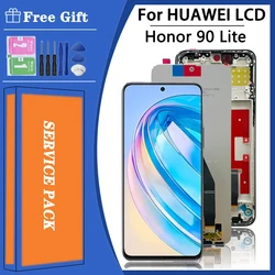 6.7 pouces Honor 90 Lite Display pour Huawei Honor 90 Lite Display Touch Screen Panel Digitizer pour Honor90 Lite CRT-NX1 cadre LCD