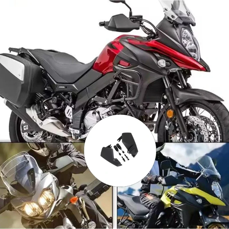 Universal Motorcycle Handlebar Guards Impact Resistant Aluminum Structure Weatherproof Cover For DL650 Riding Safety X37F