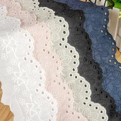 1 Meter/7.5CM Cotton Embroidery Butterfly Strawberry Lace Trim DIY Lolita Skirt Curtain Decorative Fabric Sewing Accessories g55