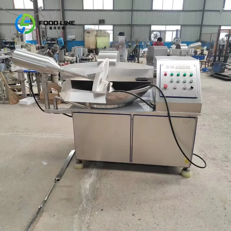 FL Customized Wholesale 80L Meat Bowl Cutter, 6 Blades High Speed, Stainless Steel Bowl, 40-60kg Per Batch
