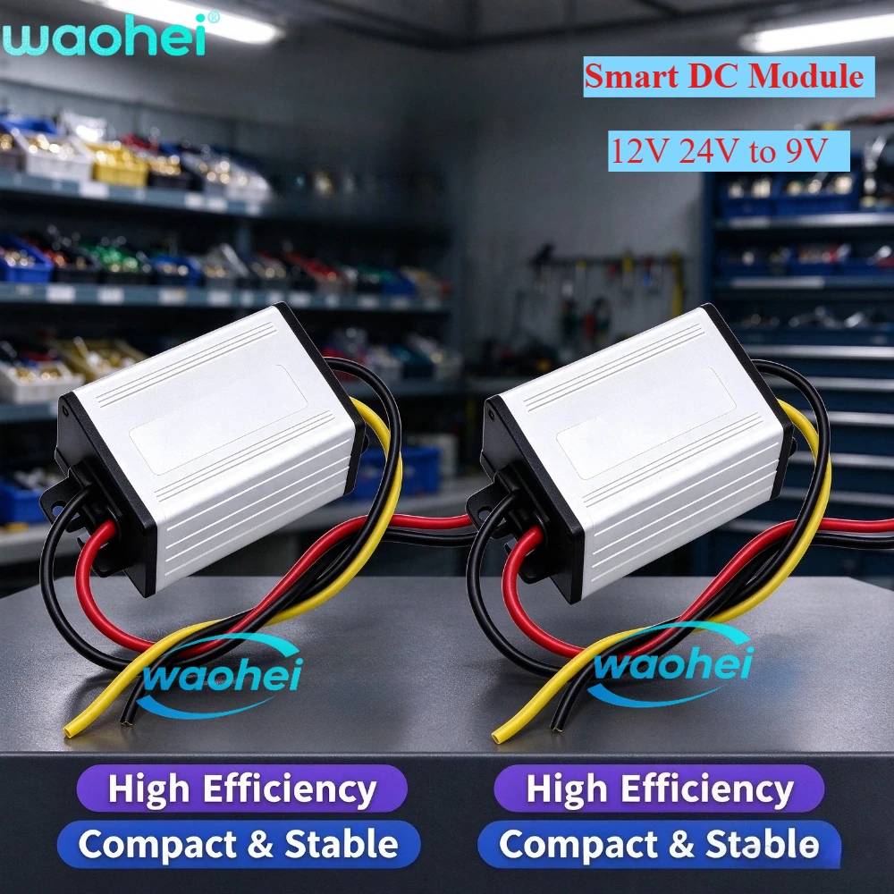 DC DC Power Converter 12V To 9V 24V To 9V 12V 24V To 9V 7.5V 6V 5V 4.2V 3.7V 3V 3.3V 5A Step-Down Module Transformer CE RoHS