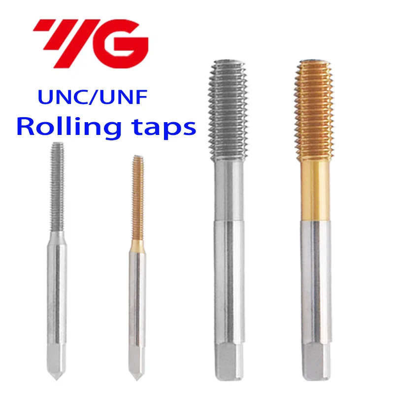 

YG HSSE American Right Hand Forming Tap UNC UNF4-40 5-40 10-2410-32 1/4 5/16 3/8 1/2 Machine TIN-Coating Screw Thread Taps