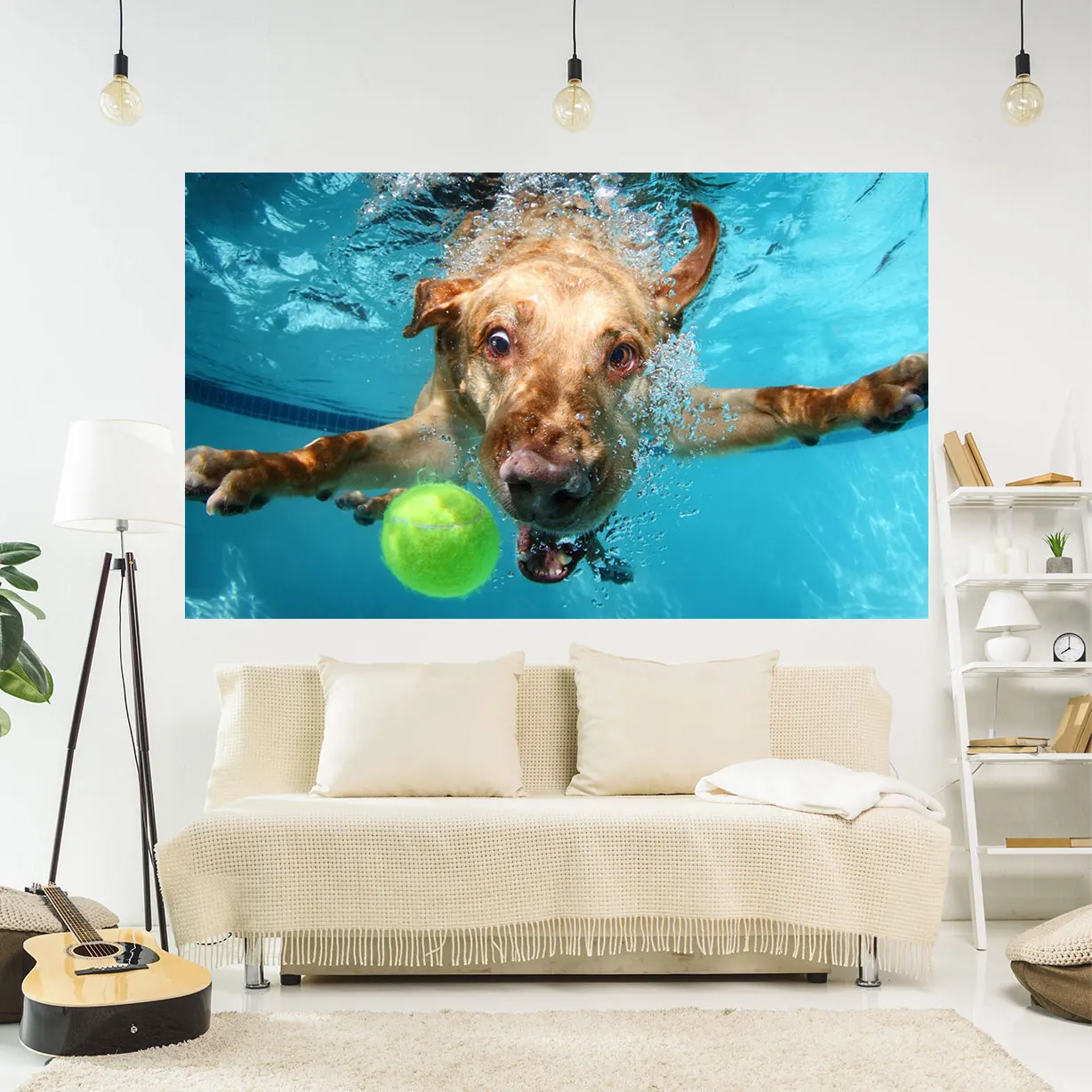 

QdDeco Funny Dog Meme Tapestrys Humorous Wall Hanging Carpets Sofa Blanket Background Cloth Home Decorations