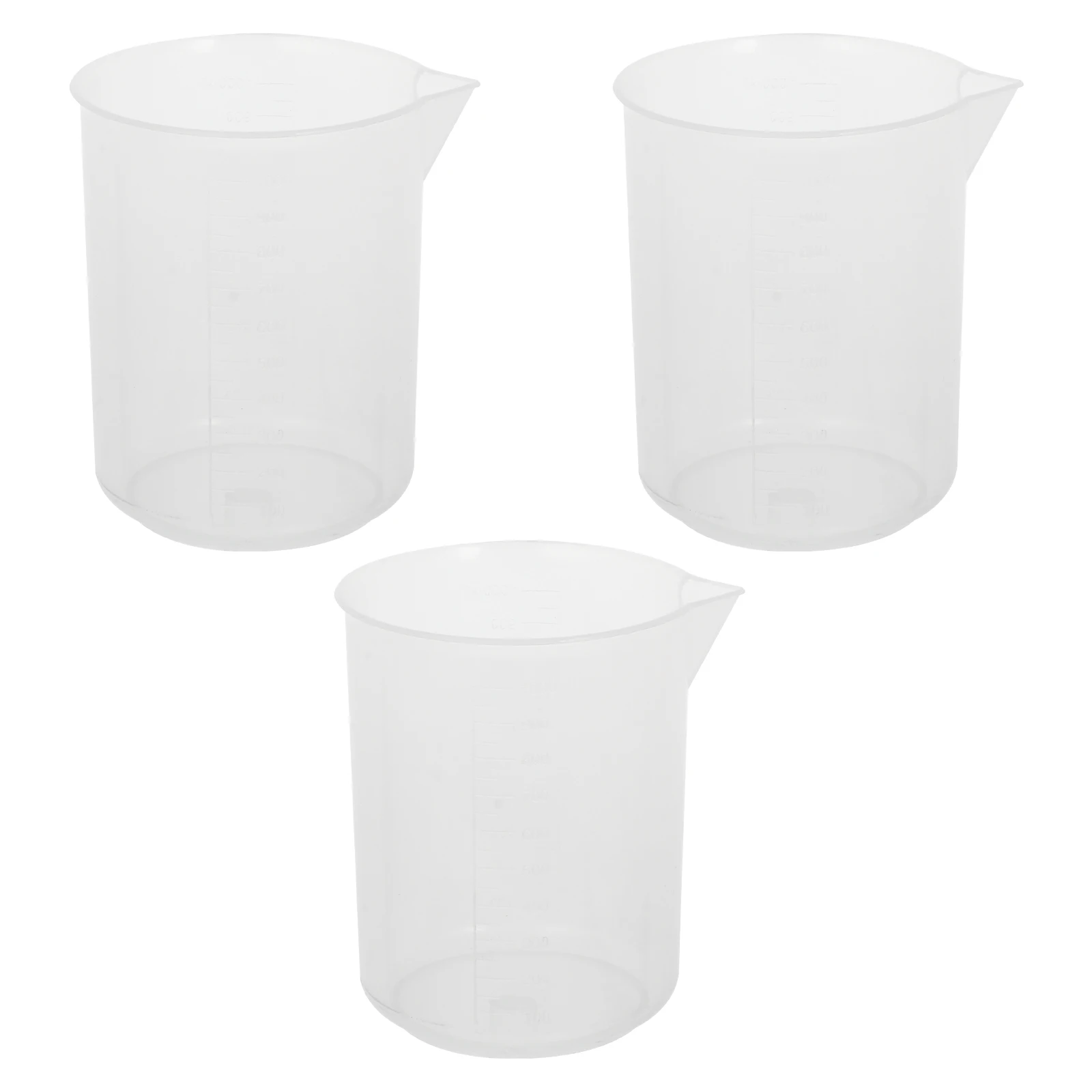 

3 Pcs Measuring Cups Transparent Kitchen Tools Baking Liquid Graduated Beakers Scale Lab Plastic Measuring Cups Practical