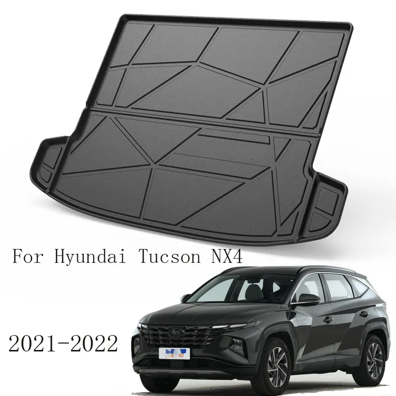 

Car Styling Rear Trunk Liner Cargo Boot TPO Trunk Mat Floor Tray Mud Kick Carpet For Hyundai Tucson NX4 2021 2022 Accessories