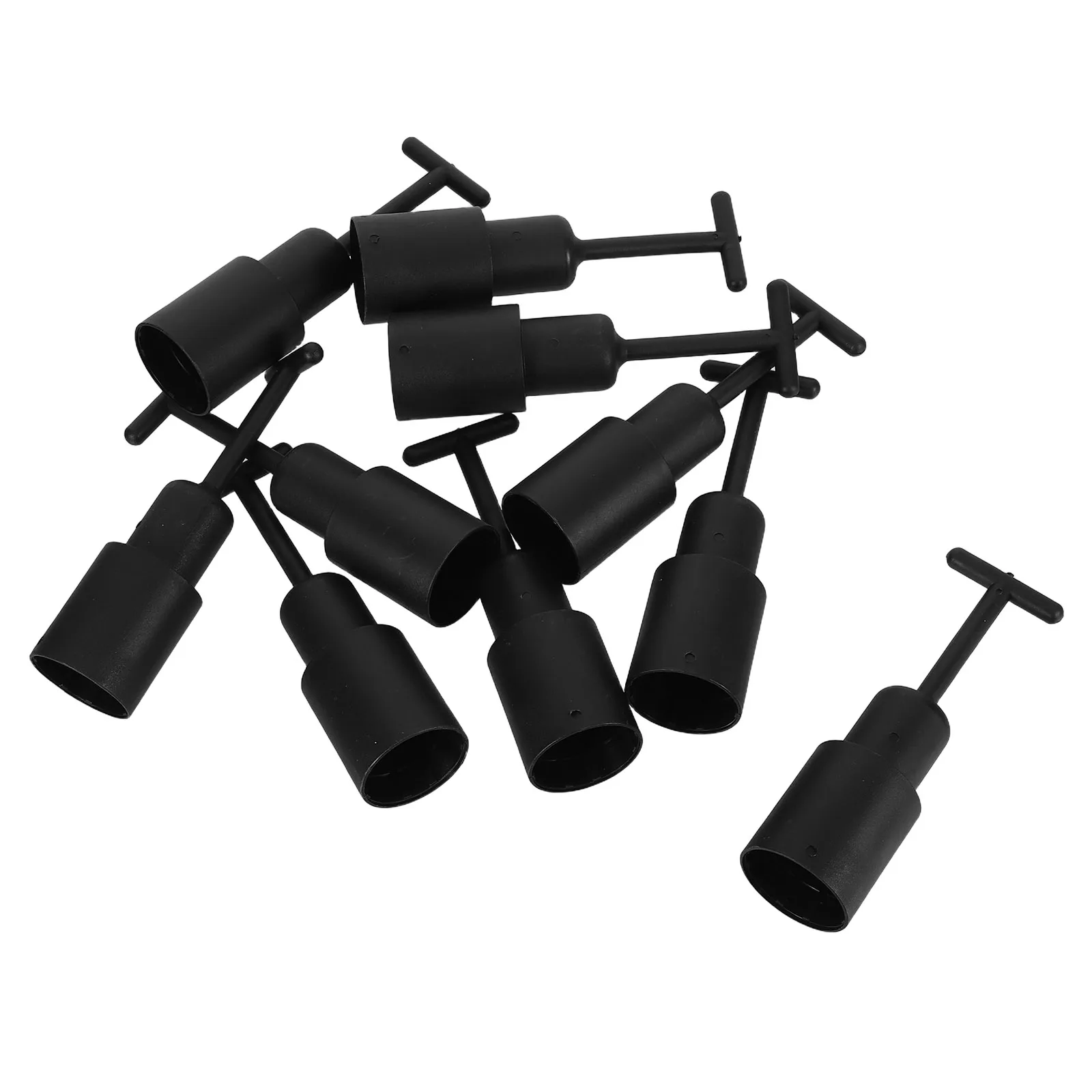 

10pcs Plastic Head Lamp Holder L Shaped Wrench Fixing Ring Socket Shaped Tool for Home Office Factory