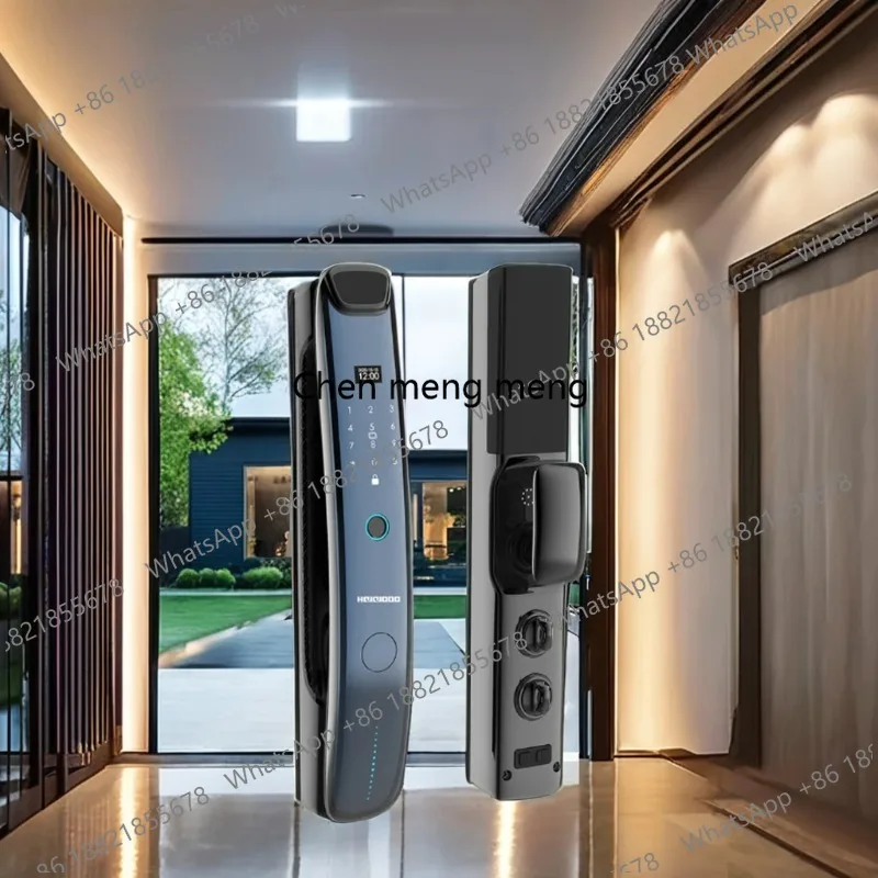 

Умный замок Royal Golden Shield с функцией распознавания отпечатков пальцев и пароля, домашний электронный замок с защитой от кражи, камерой, 3D-распознаванием лица и видеозвонками