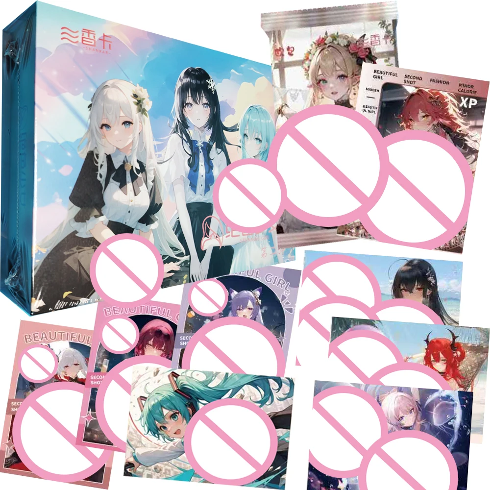 

Stunning Girl Collection Cards for Fans Anime Game Goddess Kamisato Ayaka Rem Creative XR Fragrance Cards Toys Hobbies Gifts