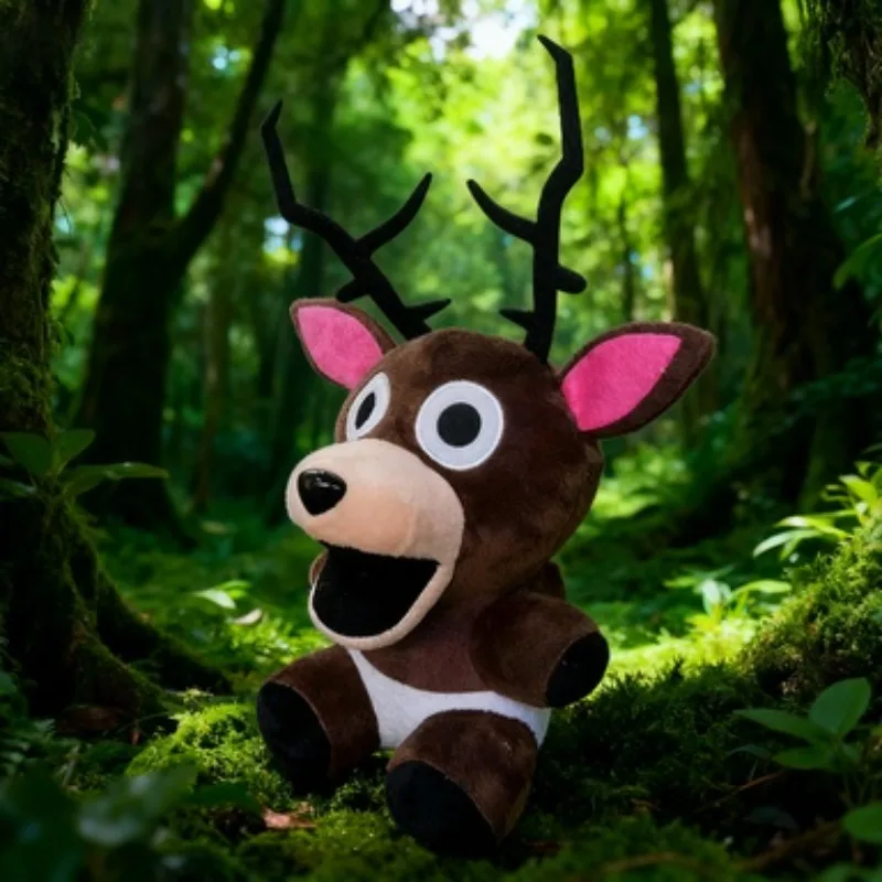 

99Nights In The Forest, игра с оленем, плюшевая игрушка, мягкая хлопковая кукла с животными, новинка, игра ужасов, периферийный подарок для детей на день рождения