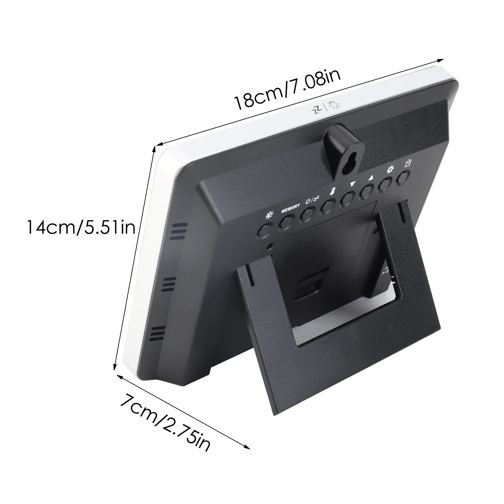 Multifunction Digital Weather Station LCD Alarm Clock Weather Forecast Barometer Thermometer Hygrometer Wireless Outdoor Sensor