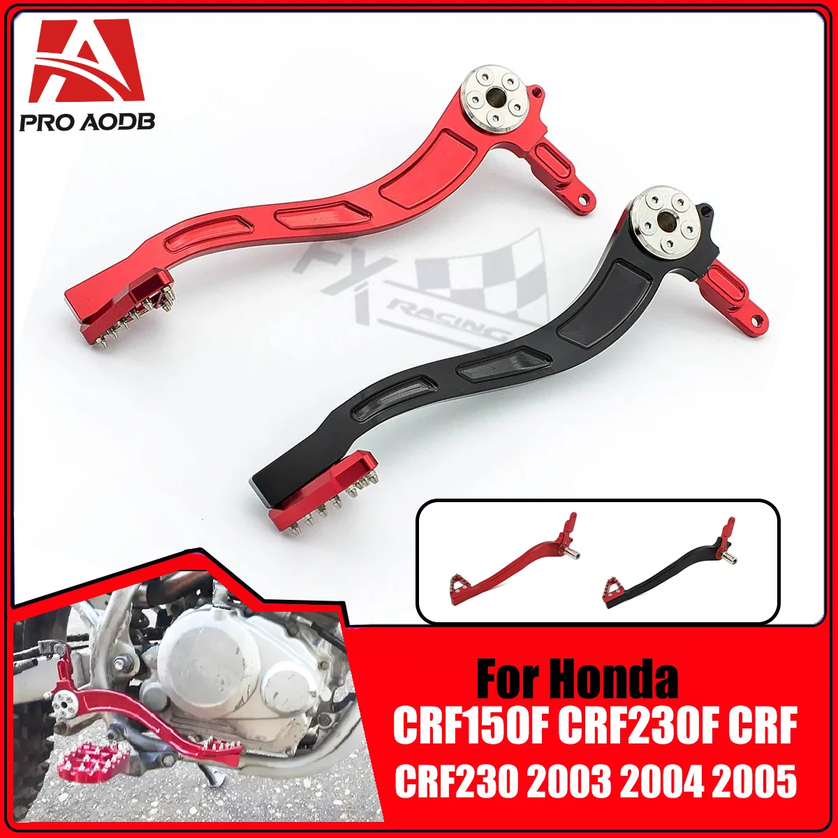 

Motorcycle CNC Aluminum Rear Brake Pedal Lever For Honda 230F 150 230 F 2003-2020 CRF150F CRF230F CRF 150F Enduro Dirt Pit Bike