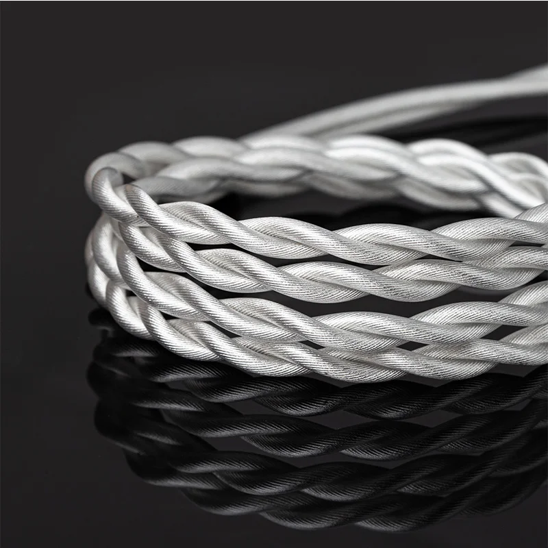 كابل سماعات الرأس TRI Grace Pro 2 Core المطلي بالفضة كابل Hifi Gaming IEM مع 3.5 ملم 4.4 ملم 2PIN/MMCX ياربود لـ KZ CCA