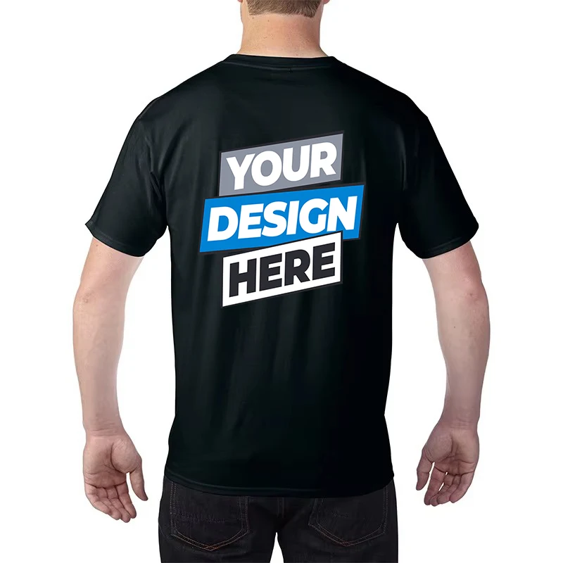 لا سعر الشعار DIY التصميم الخاص بك مخصص الرجال عارضة القطن تي شيرت مطبوعة شعار خاص الصورة الذكور قصيرة الأكمام قمم اللون النقي