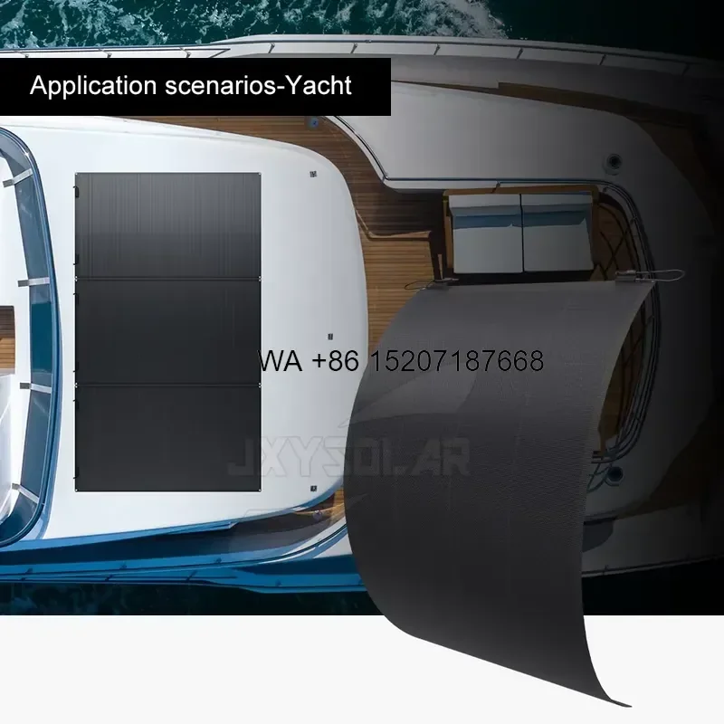 Wmwmnu 100W 20V Flexible Solar Panel with Adhesive Tape Easy Install for RV Caravan Roof Boat Balcony
