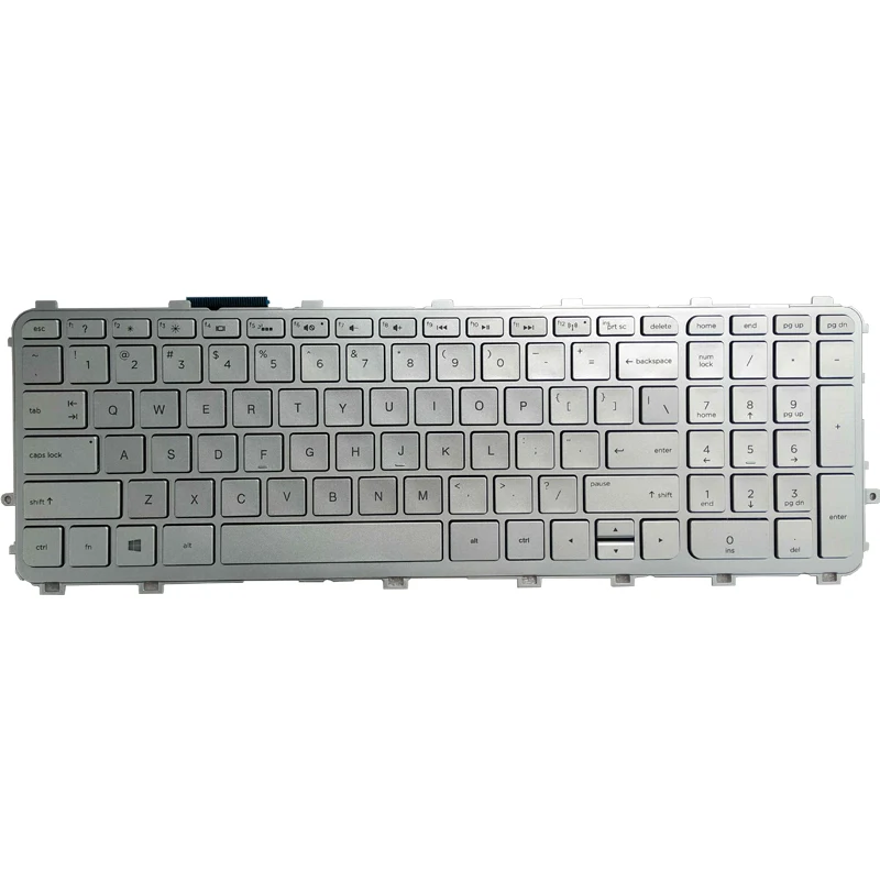 New Backlit US Keyboard For HP ENVY M6-N M6-N012DX M6-N010DX m6-n015dx m6-n113dx m6-n168ca 760743-001 V140626A Silver