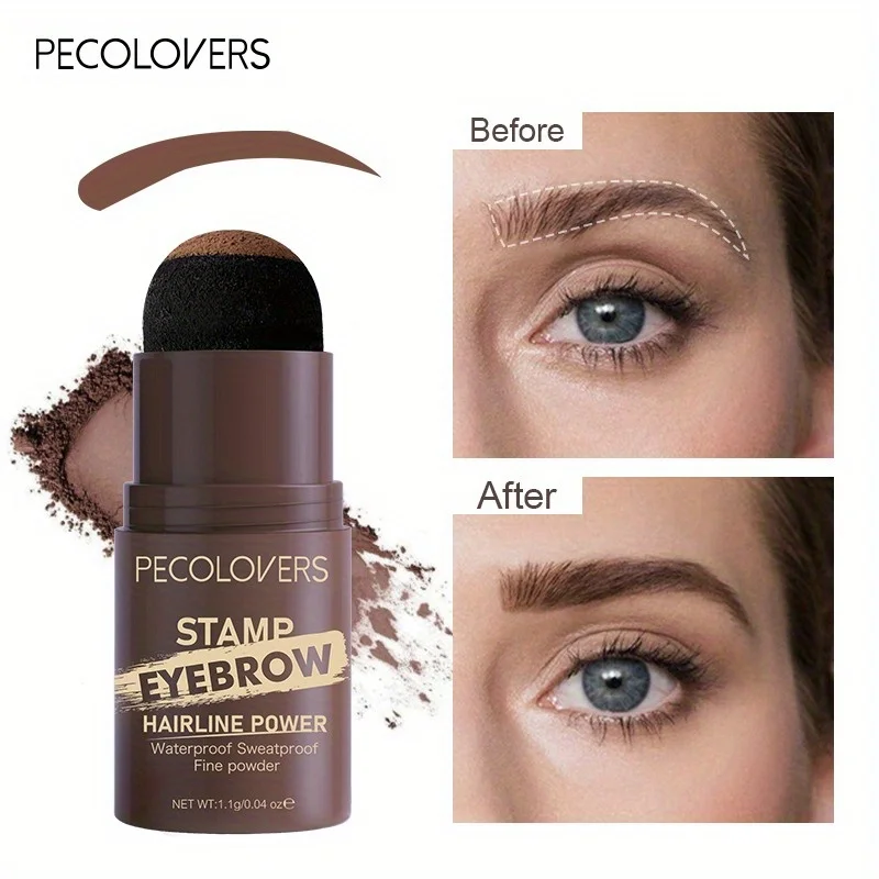Waterdicht wenkbrauwpoeder Natuurlijke wenkbrauwversterkers Stempelvormgeving Hoge kleur Blijvende ogen Make-up Cosmetisch