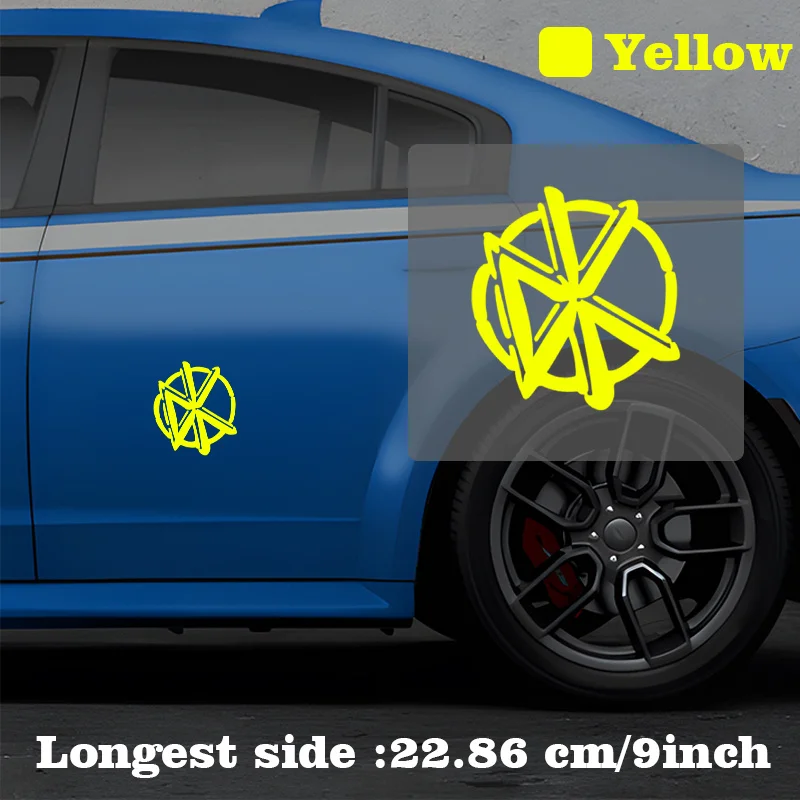 1 قطعة نمط خط دائري هندسي متعدد الألوان ملصق فينيل للسيارة المحمول DIY الديكور ألوان مختلفة