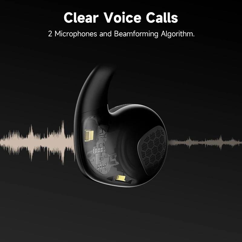 Edifier-Comfo تشغيل سماعات أذن لاسلكية مفتوحة بلوتوث ، سماعات رأس رياضية توصيل الهواء ، IP55 للماء ، تمارين باس عميق