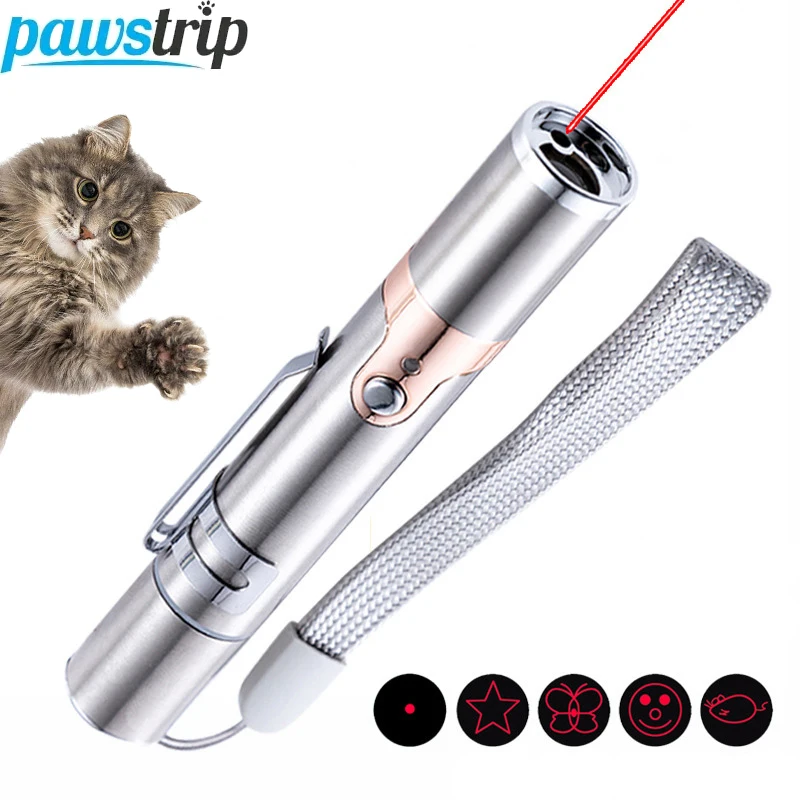 USB Rechargeable Cat Laser Toys Adjustable Patterns Pet Chaser Toy for Cats Indoor Kitten Playing Toy Cat Accessories