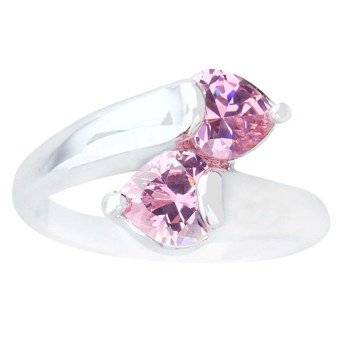 5*5mm Pink Kunzite6 925 Sterling Silver Ring Q0940-F