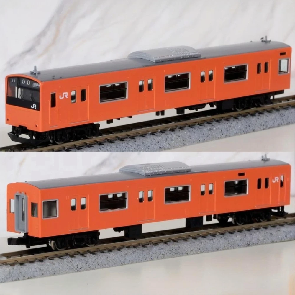 TOMIX N-scale 1/160 Train Model 201 Series Commuter Train 98843 Orange Powered 8-Car Train Set Boys' Toy Gift