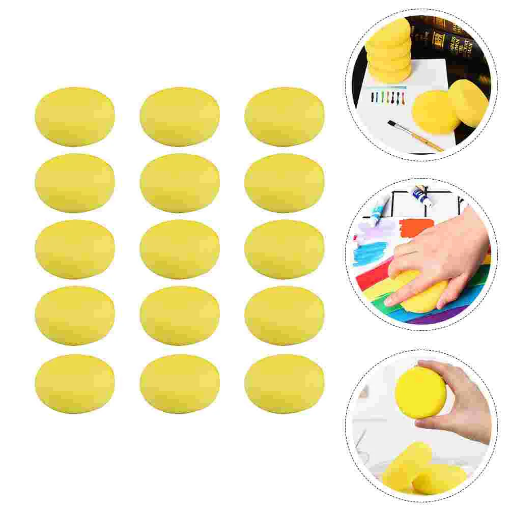 

50 Pcs Supplies Painting Sponge Baby Facial Sponges Round Applicator Handicraft DIY