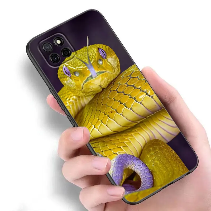 Animal Snake Phone Case For Samsung Galaxy A13 A22 A32 4G A53 A73 5G A21 A30 A50 A52 S A12 A23 A31 A33 A51 A70 A71 A72 Cover