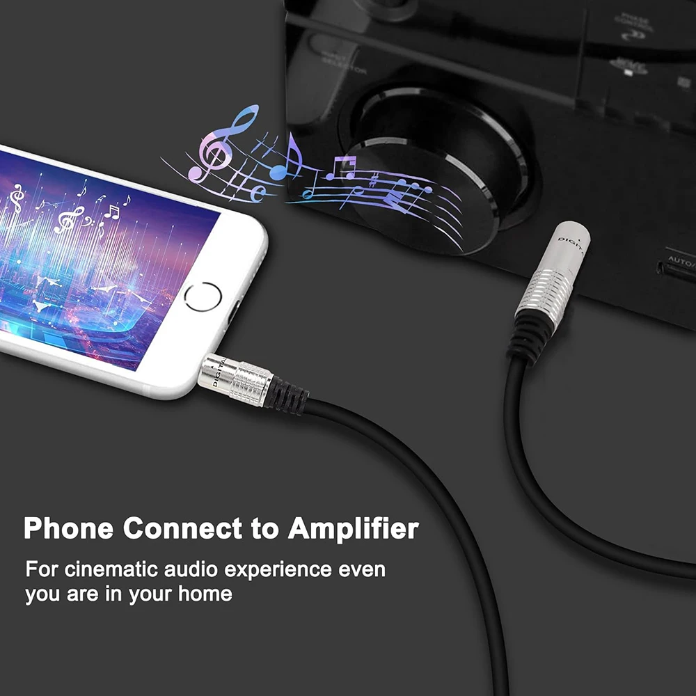 3M 1/8 to 1/4 TRS Stereo 3.5mm to 6.35mm Jack Cable 6.5 To 3.5 Aux Audio Cord for PC Phone MP3 Guitar Amplifier Speaker Mixer