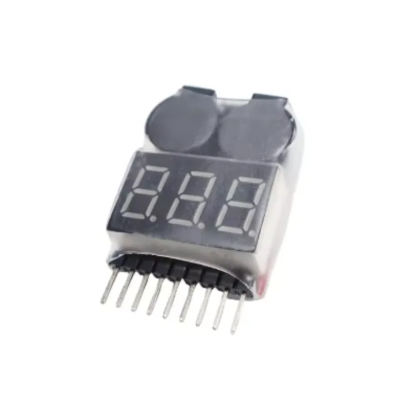 2pcs 1-8s Lipo Battery Voltage Tester/Low volt buzzer Alarm/Battery Voltage meter monitor Checker 3.7V-22.2V For Rc Lipo Battery
