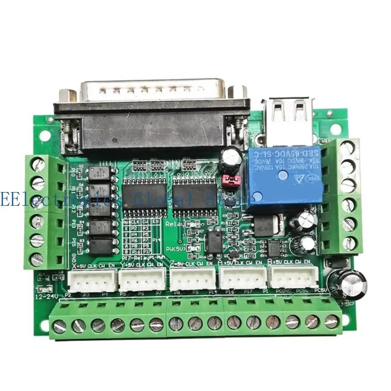 

462B Engraving Machine 5 Shaft Board With Optically Coupler For Stepper Motor Drive Controller Accessories