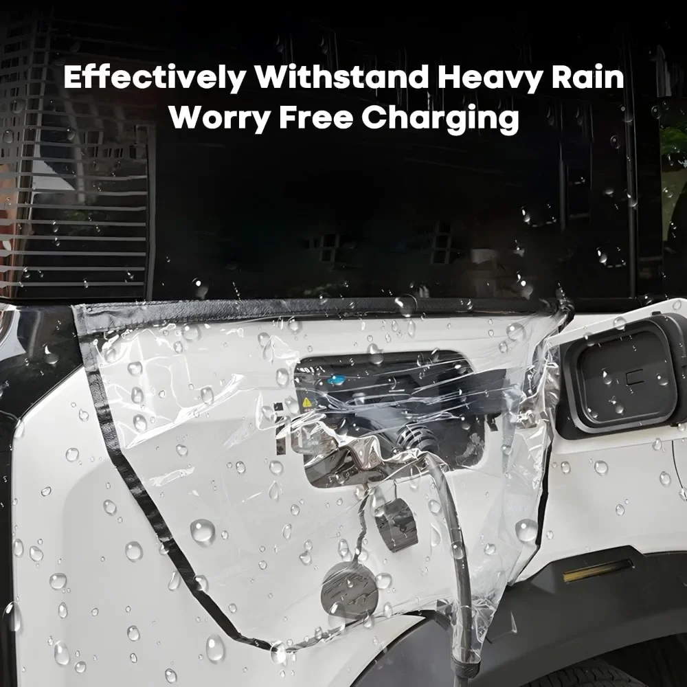 

New Energy Car Charging Rain Cover Outdoor Car Charging Muzzle Protective Cover Soft Magnetic Snow and Rain Protection Cover