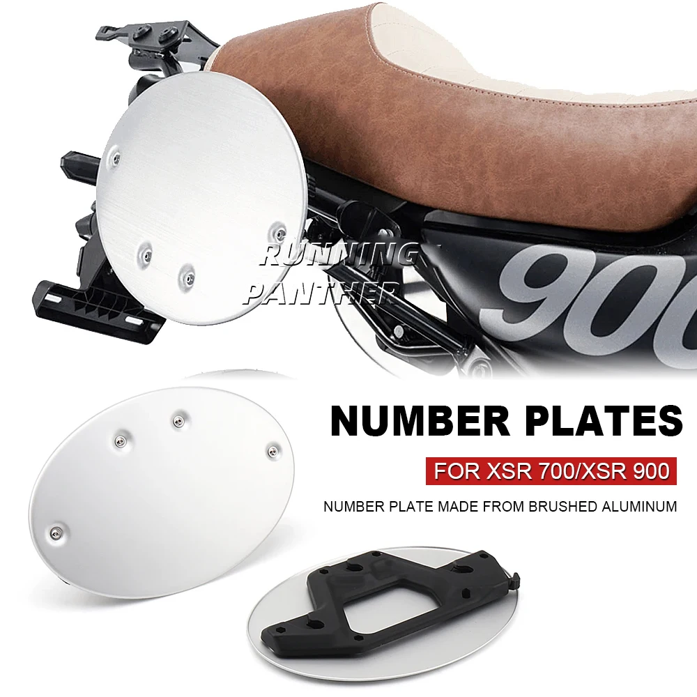 

Accessories Side Number Plate Aluminum Silver Panel Protector For YAMAHA XSR700 XSR 700 2021-2023 XSR900 XSR 900 2022 2023