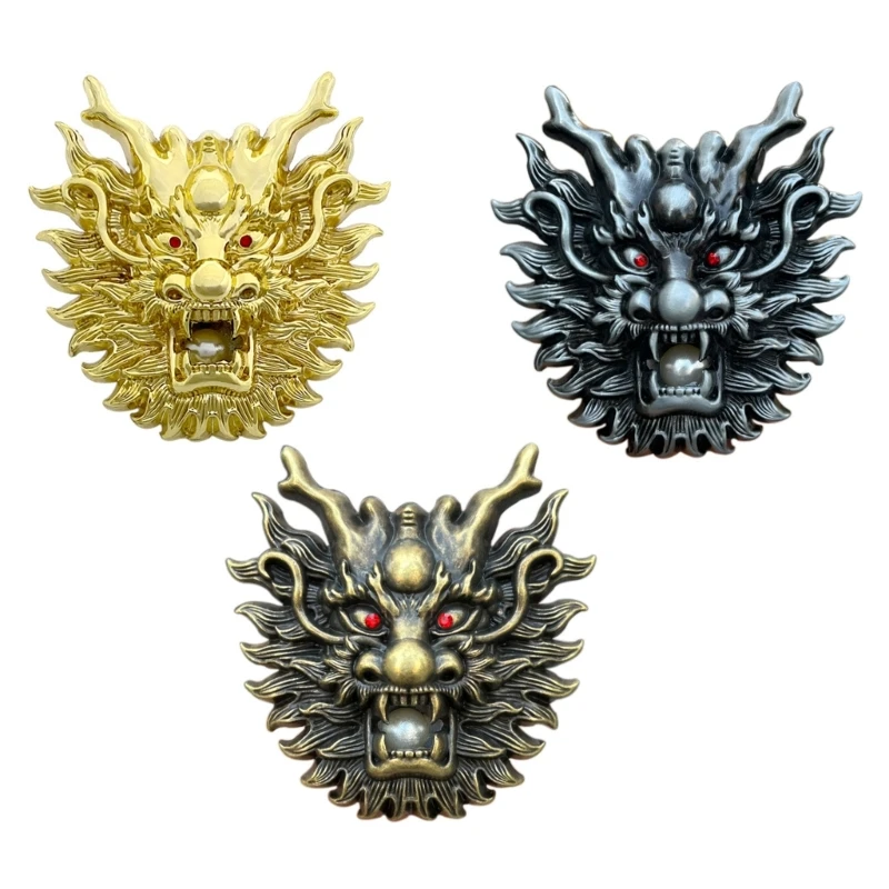 50JB Dragon Head Belt Buckle Teens Boy Belt Buckles for Pants Clothing Accessories