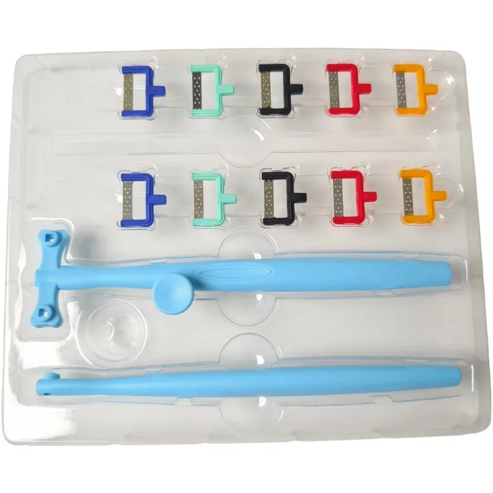 1 conjunto dental ortodôntico interproximal kit de redução de esmalte polimento alternativo sistema ipr suprimentos de clareamento dos dentes