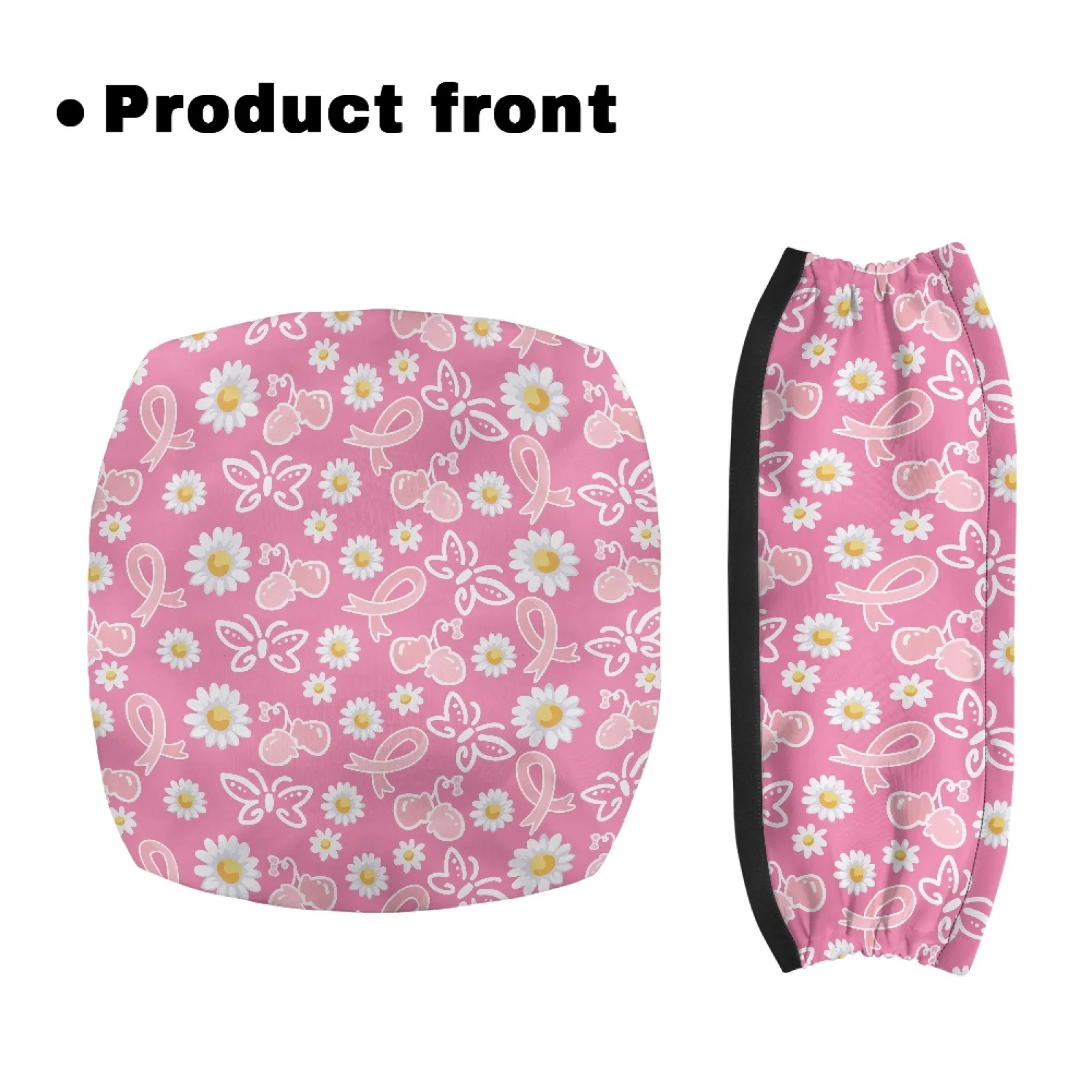 Coloranimal Flowers 2 Pcs Rollator Walker Seat Cushion Cover Polyester Walker Protection Decor Covers for Ladies