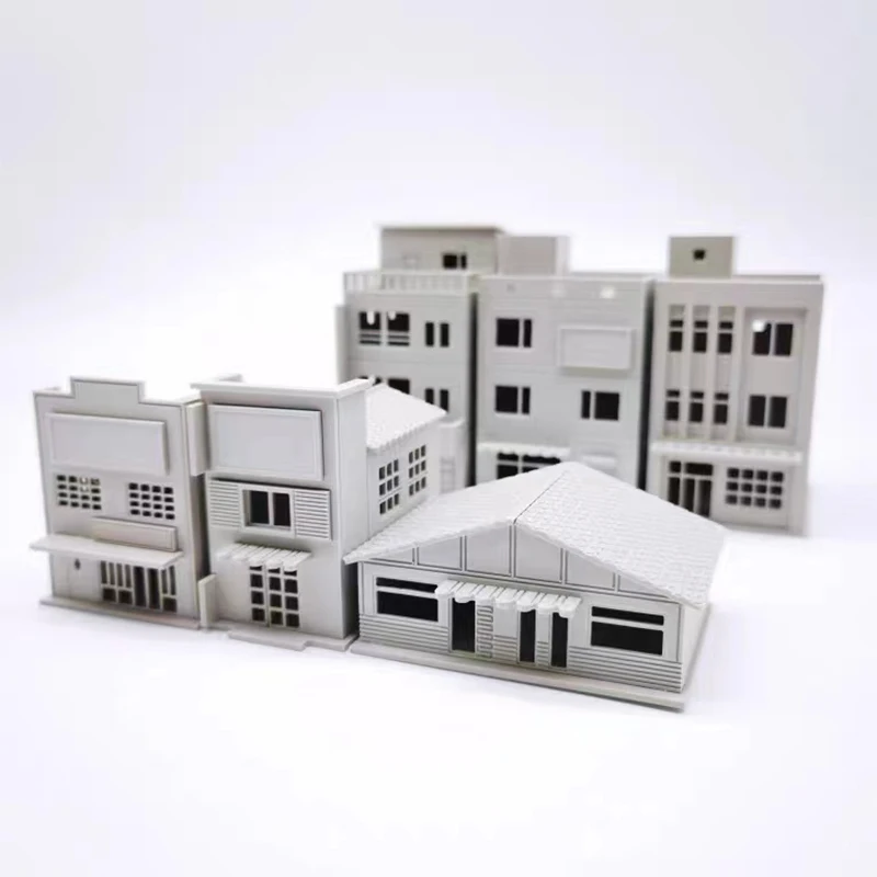 

1/87 HO Scale Building Model European Style Villa House Model Train Scene Miniature Collection Sand Table Landscape