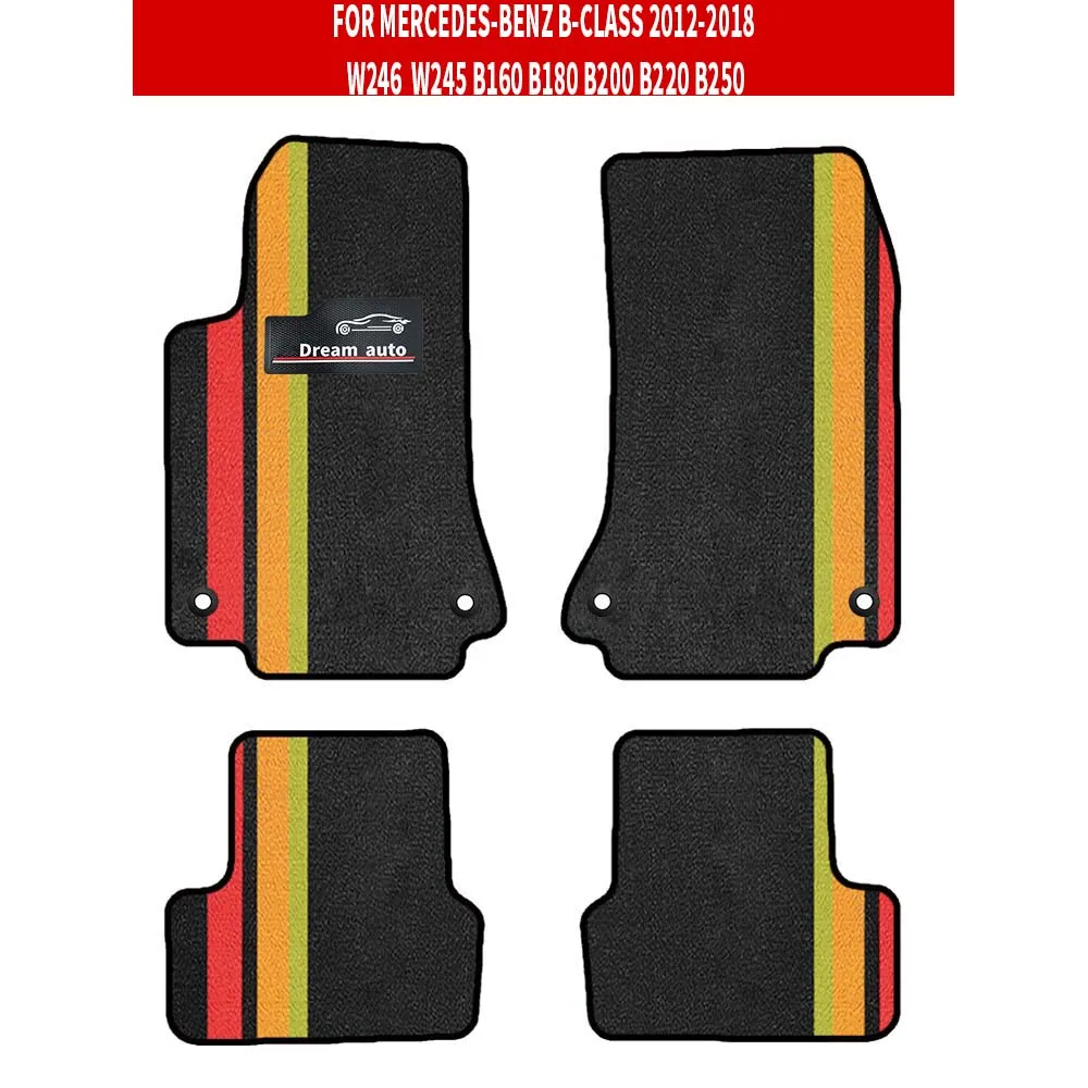 

Custom Car Floor Mats For Mercedes-Benz B-Class 2012-2018 W246 W245 B160 B180 B200 B220 B250 Auto Carpets Accessorie