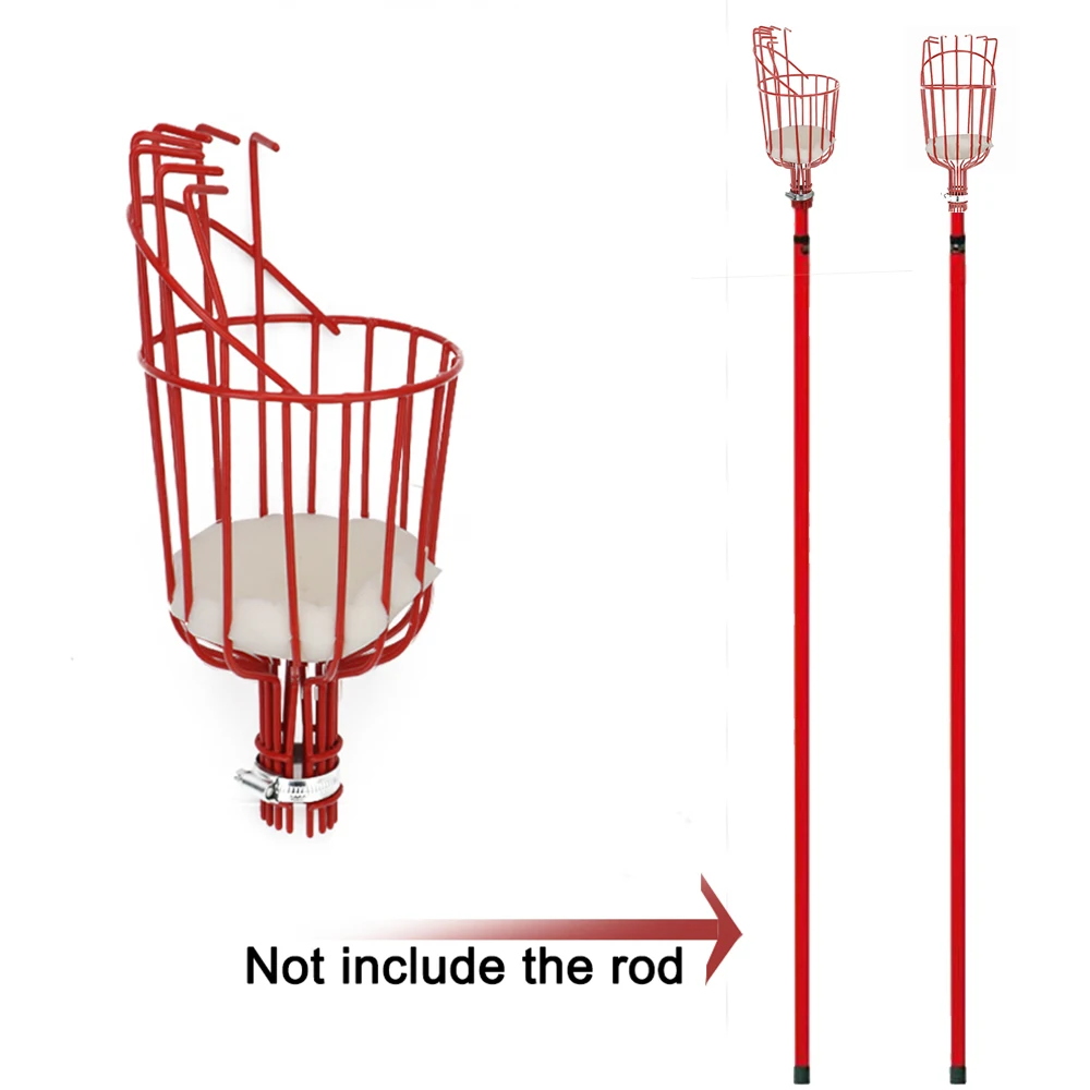 Portable Fruits Catcher Garden Tool Fruit Picker Head Deep Basket for Picking Apple Peach Citrus Pear