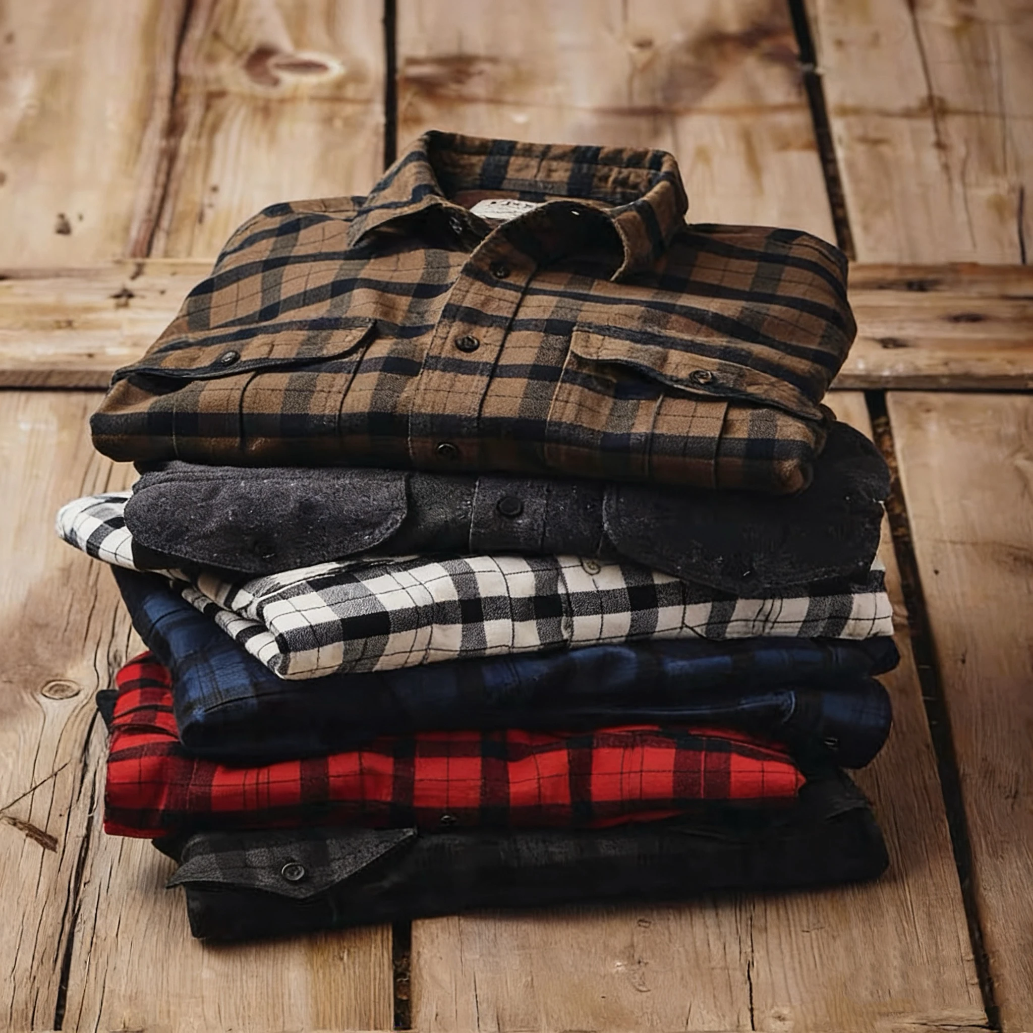 

Filson American Retro Classic Plaid Flannel Casual Shirt Long Sleeve Heavyweight Brushed Men's Workwear Comfortable Breathable