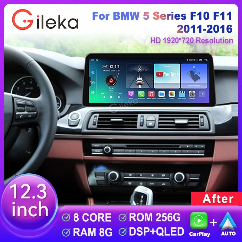 

12.3 inch Android Car Radio For BMW 5 Series F10 F11 2011-2016 Car Radio Stereo Multimedia Player GPS Navigation Head Unit