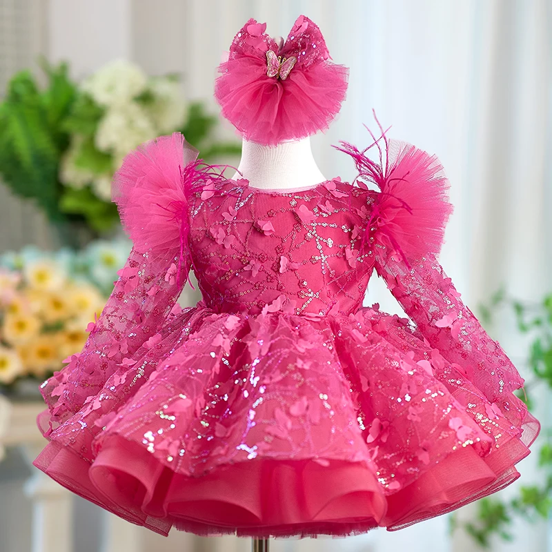

Children's Dress Piano Dress Flower Girl's Performance Dress Little Girl's Birthday Party Princess Dress