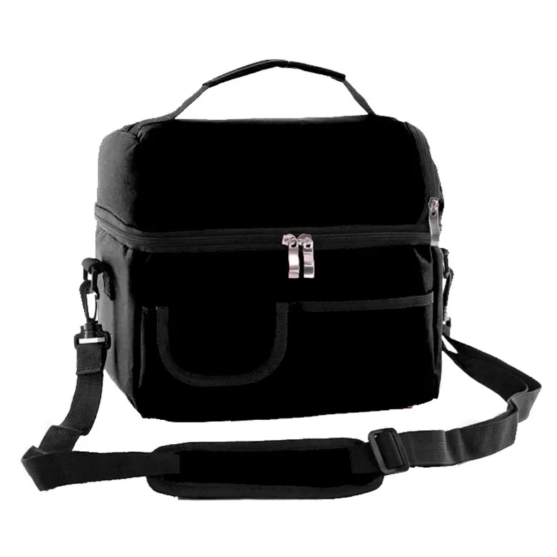Women Kids Thermal Lunch Bag Box Double Layer Shoulder Thicker Insulated Cooler Storage Pack Weekend Picnic Food Containers New