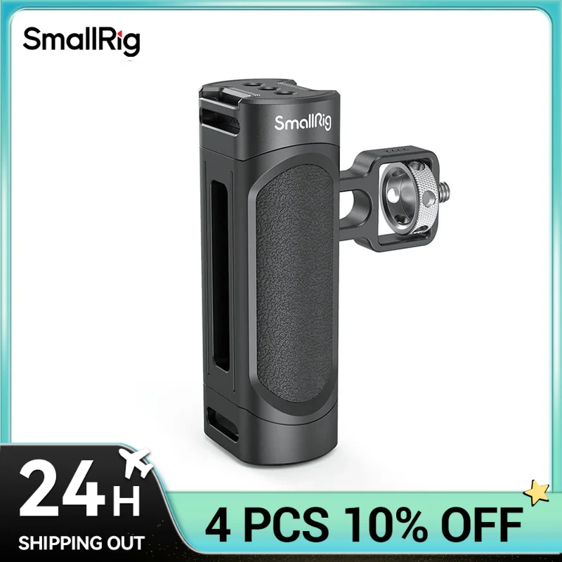 SmallRig Side Handle for iPhone 14 Smartphone Cage Phone Video Rig Lightweight 1/4 Threads Universal Quick Release Handgrip 2772