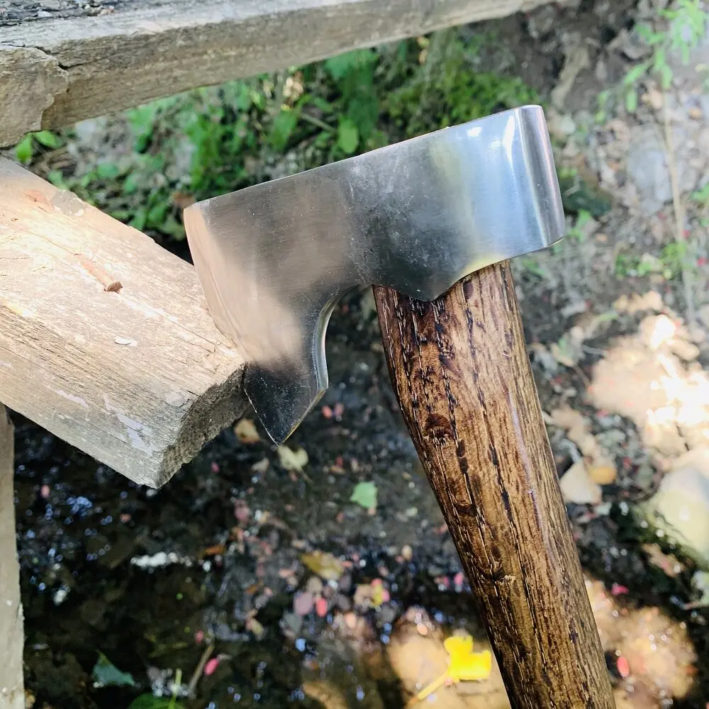 Hand-forged Steel Neman Axe Camping Household Use Splitting Firewood and Cutting Trees Outdoor EDC Hand Tool