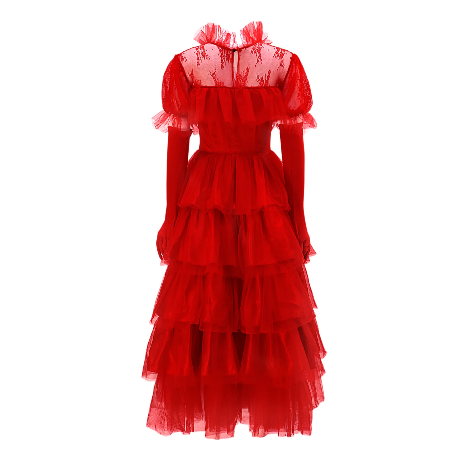 

Lydia Girls Red Wedding Dresses Cosplay Costume Adult Women Shirt Dress Suits Outfit Uniform Halloween Carnival Party Clothes