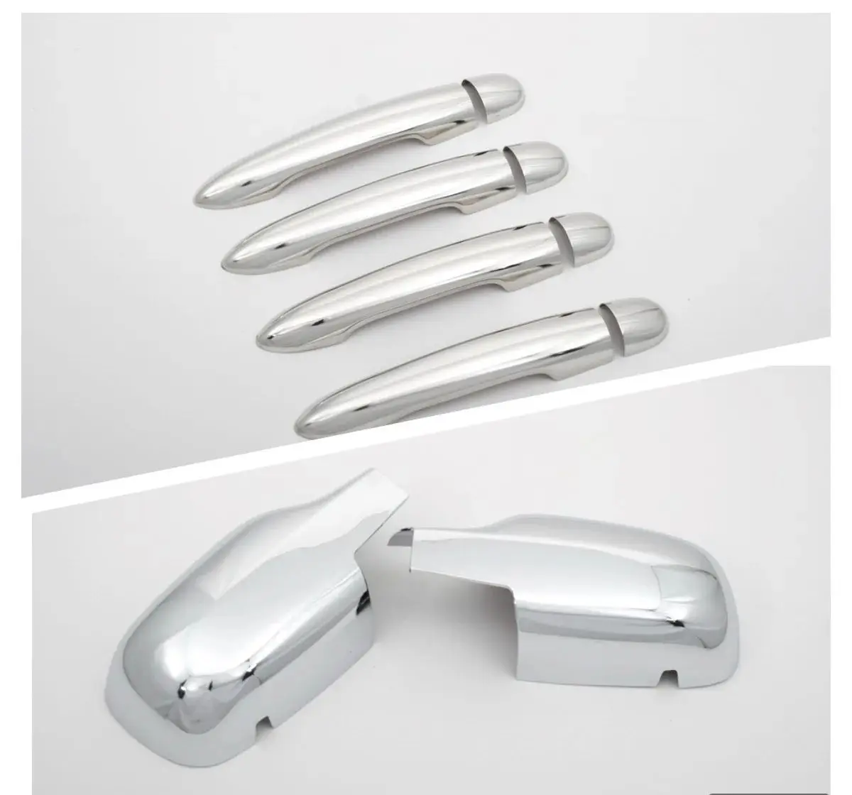 

Combo Set Chrome Door Handle Cover + Chrome Mirror Cover for Renault Megane MK2 02-08 Best Value Car Parts