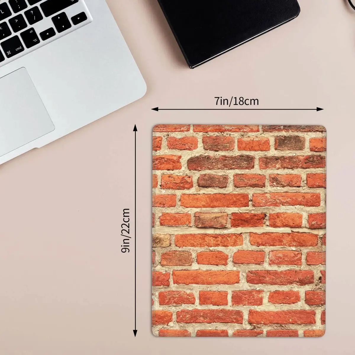 The Red Brick Wall 7x9 in 22x18 cm Mouse Pad Computer Keyboard Mouse Mat Gamer PC Laptop Desk Mat Office Accessories Table Mats