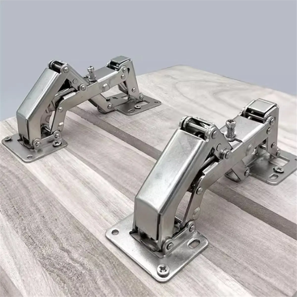 

Utility Design 170 Degree Stainless Steel Hydraulic Hinge for Cabinet Doors, No Drilling Required