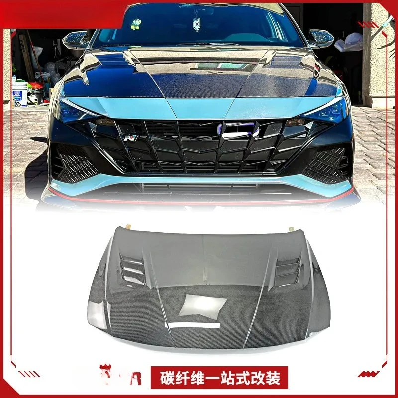 

Suitable for Hyundai, 2021 + pre-model, carbon fiber front hood modification